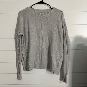 Ruby Moon Womens XS Pullover Grey Sweater Casual Cozy Warm